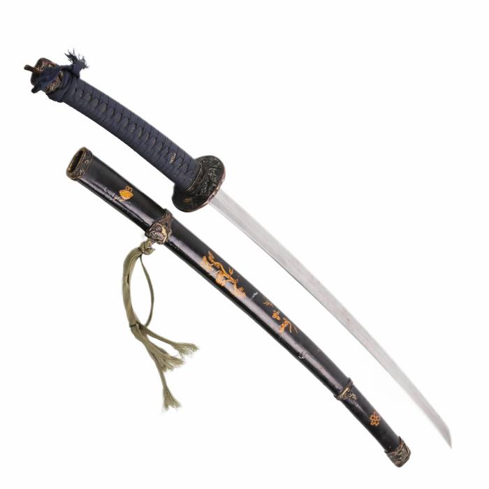 Liels divu roku samuraju zobens Katana. Japāna.