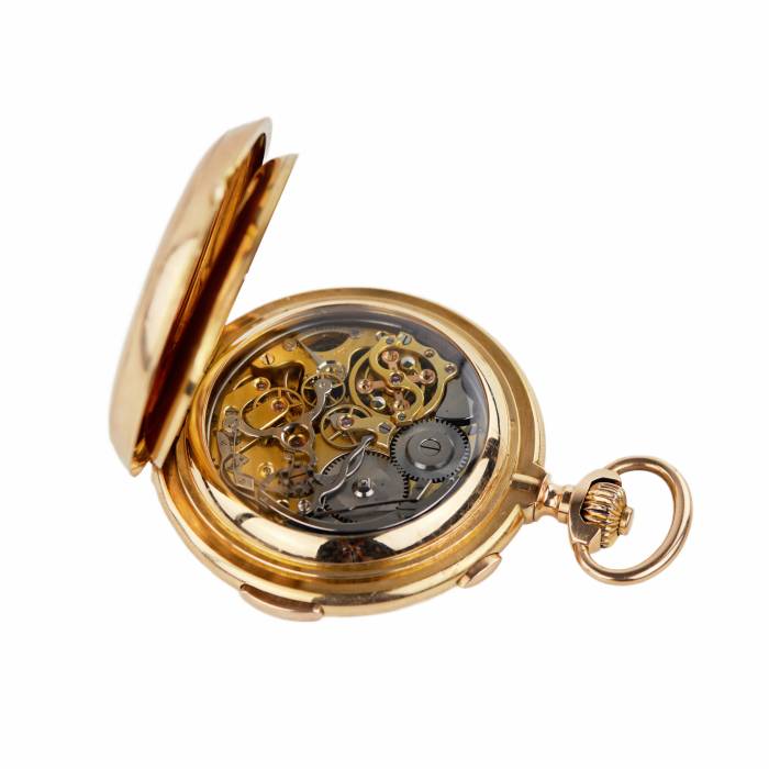 Zelta kabatas pulkstenis, Šveices ražots Le Phare Krievijai. 