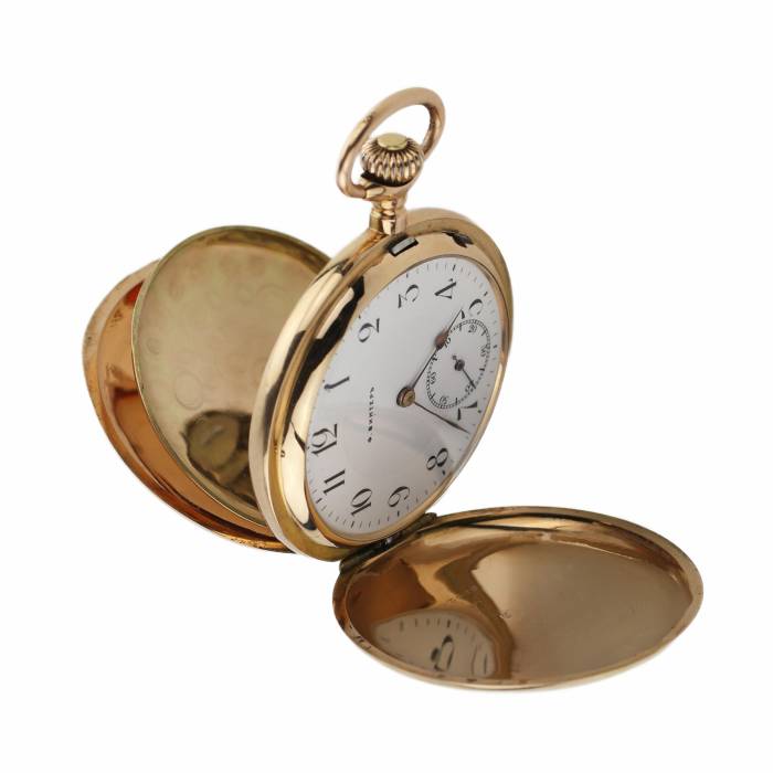 Krievu, zelta, pirmsrevolūcijas firmas F. Winter kabatas pulkstenis. 