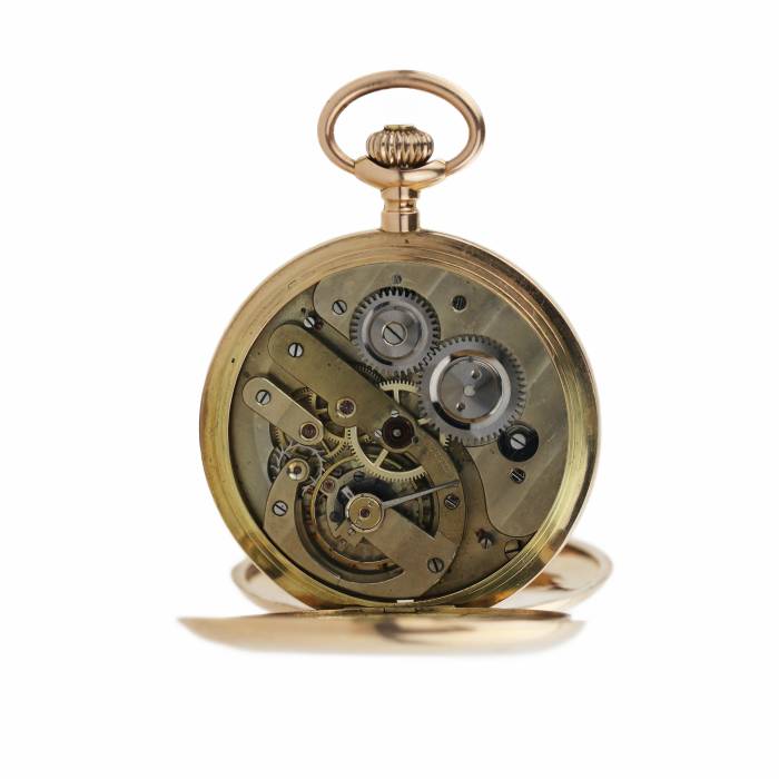 Russian, gold, pocket watch of the pre-revolutionary company F. Winter. 