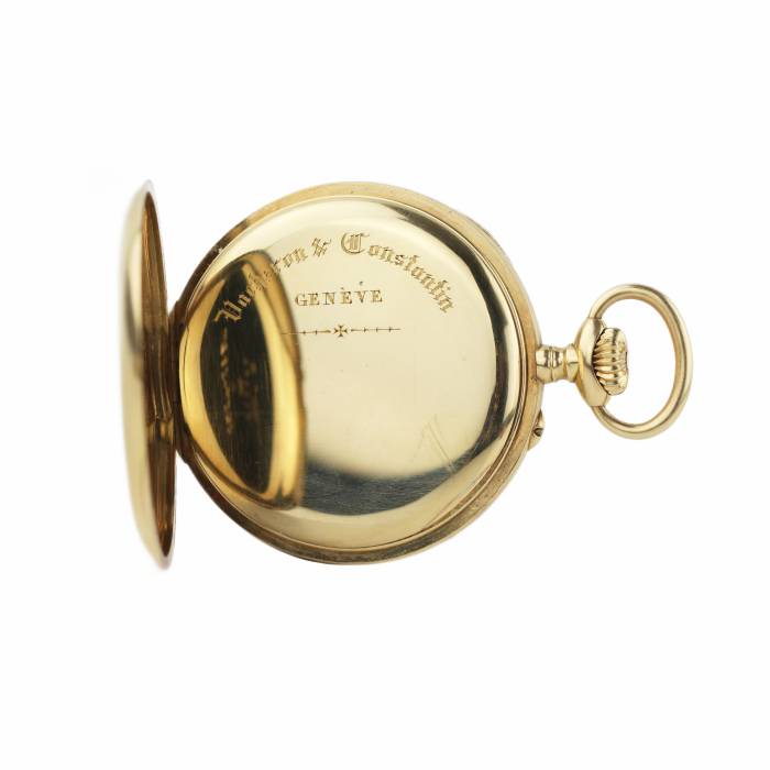 Gold pocket watch from the world famous company Vacheron & Constantin. Early 20th century. 