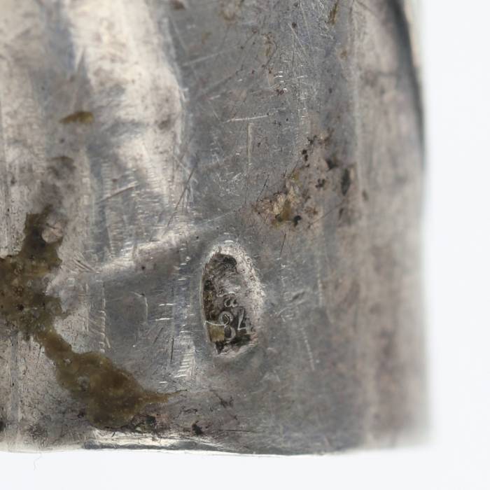 Russian, silver cane knob in the shape of a horse`s head. St. Petersburg 1908-1917 