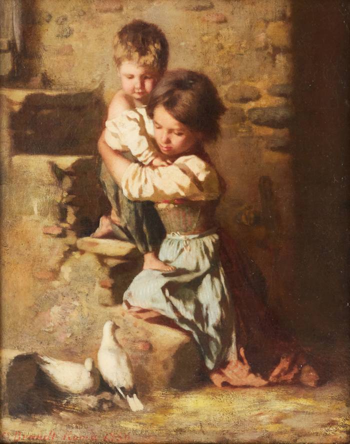 Žanra aina Brāļu mīlestība. Otto Brandt. 1856 