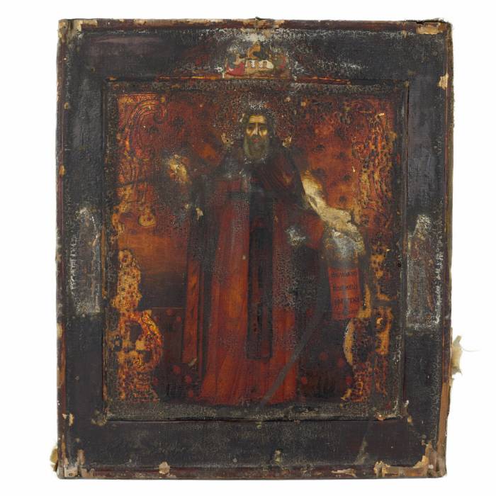 Icon of St. Alexander Svirsky, Russia, late 18th century.