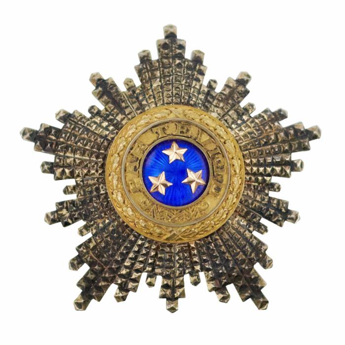 Латвия. Орден трех звезд, 2-й степени 1920-30г. В. Ф. Мюллер.