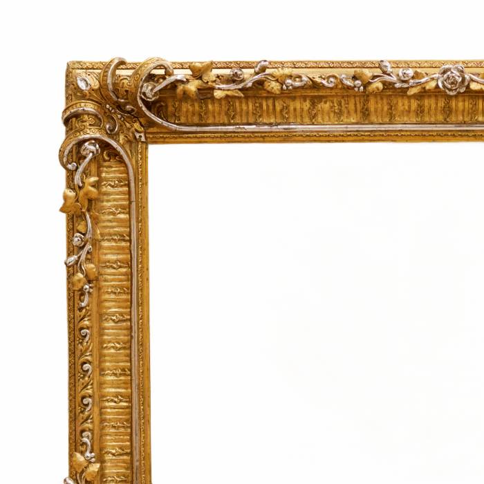 Luxueux cadre en bois du 19ème siècle de style Napoléon III. 