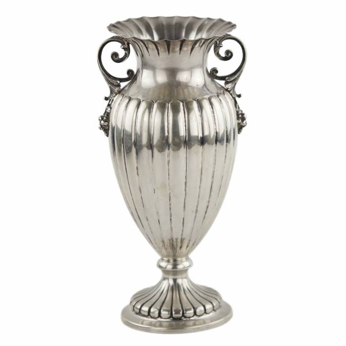 Italian silver vase. 