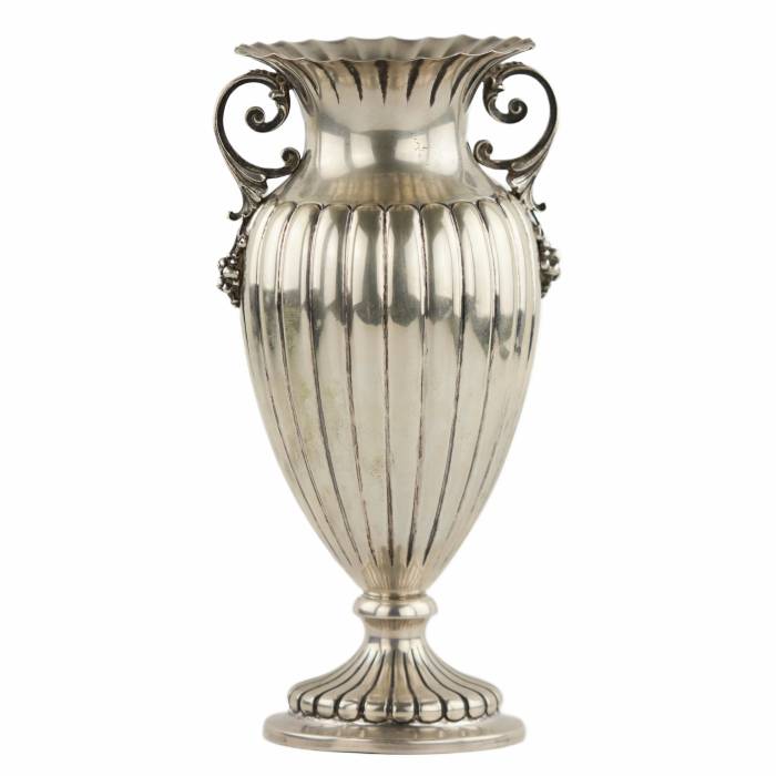 Italian silver vase. 