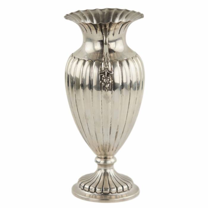 Italian silver vase. 