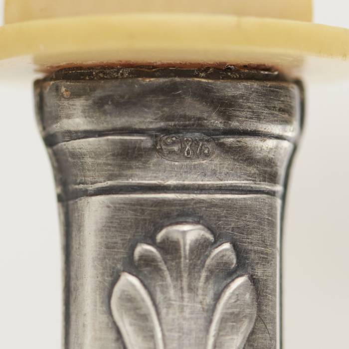 Couverts à salade en argent et plastique. Lettonie. 1920-30 