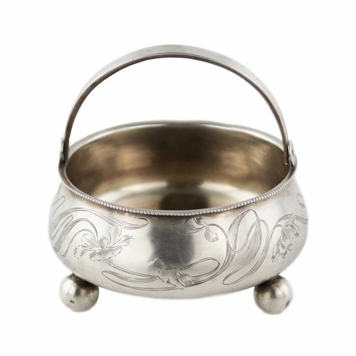 Russian, silver sugar bowl from the turn of the 19th-20th centuries. 