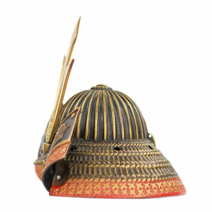 Bronze model - samurai helmet, Japan, 20th century. 