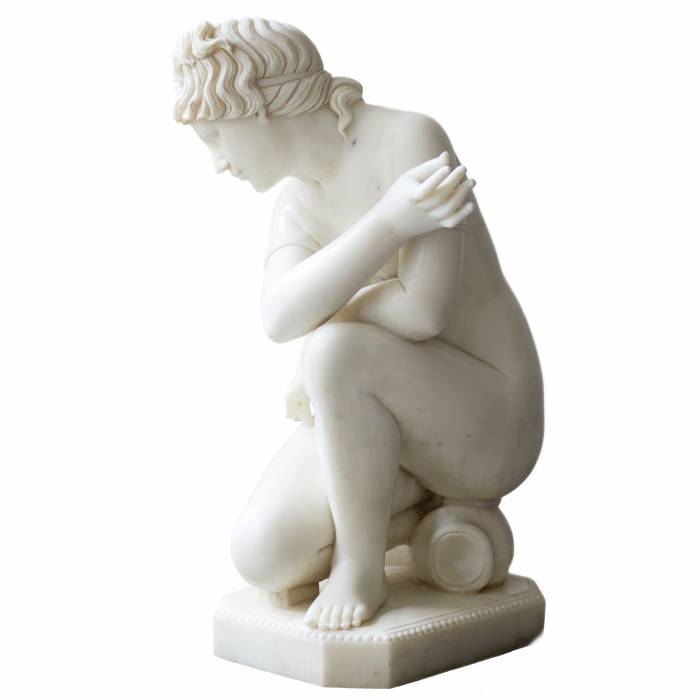 Marble sculpture Bathing of Venus. 19th-20th century. 