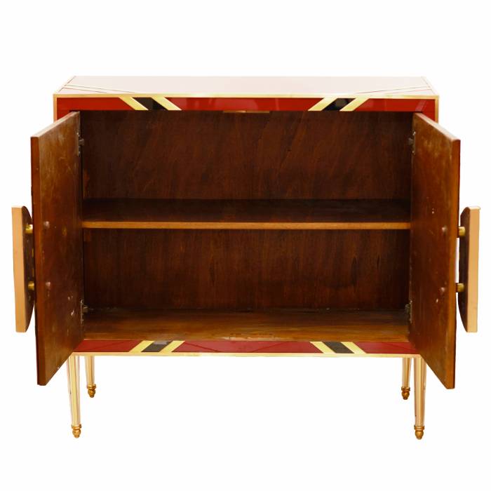 Pair of chests of drawers. Murano glass. 1980 