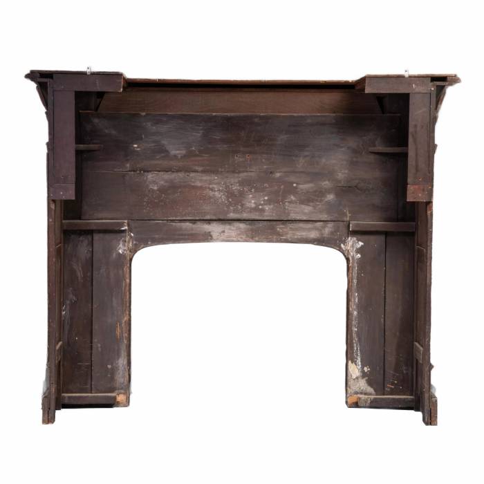 Carved oak fireplace in Renaissance style.