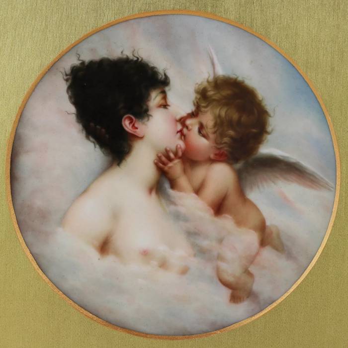 Porcelāna slānis Psihe un Cupid. 19. gadsimta beigas.