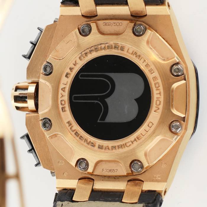 Mens 18K gold watch Audemars Piguet Royal Oak Offshore Rubens Barrichello 