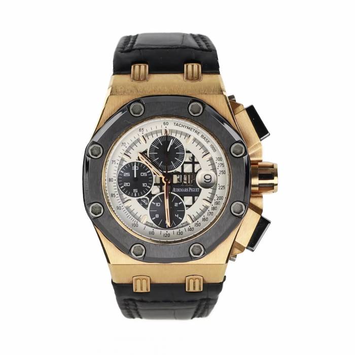 Мужскийе 18 К золотые часы Audemars Piguet Royal Oak Offshore Rubens Barrichello 