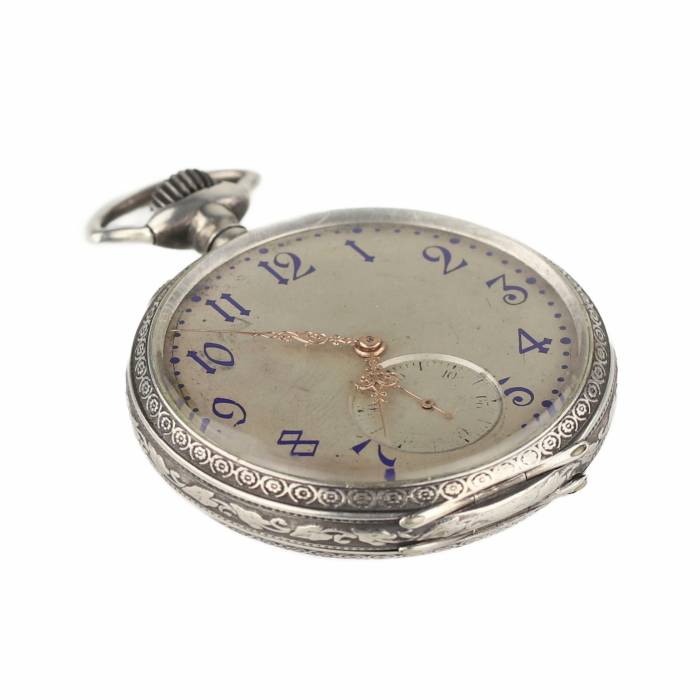 Sudraba kabatas pulkstenis no Pavel Bure. 19. gadsimta beigas. 