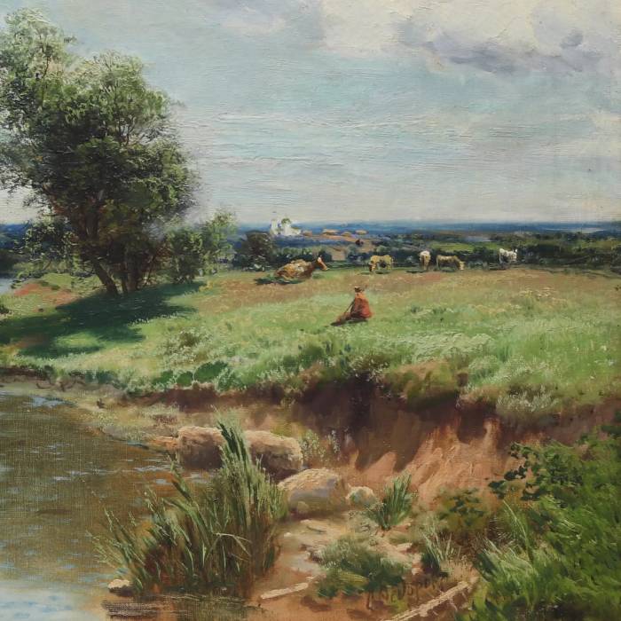 Semyon Fedorov. Paysage Journée d`été. Deuxième moitié du 19ème siècle. 