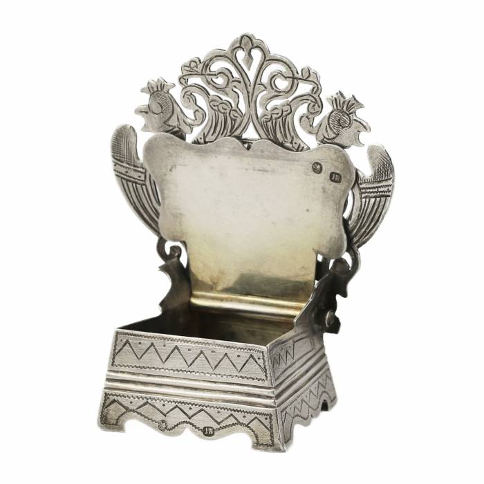 Mikhail Goloshchapov, Silver salt shaker-throne. 1899-1908 