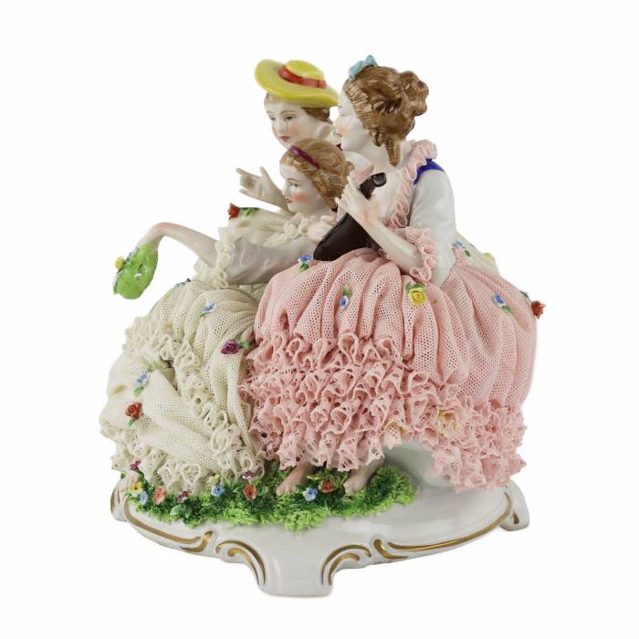 Unterweissbach. Porcelāna grupa Koncerts uz zāles. 