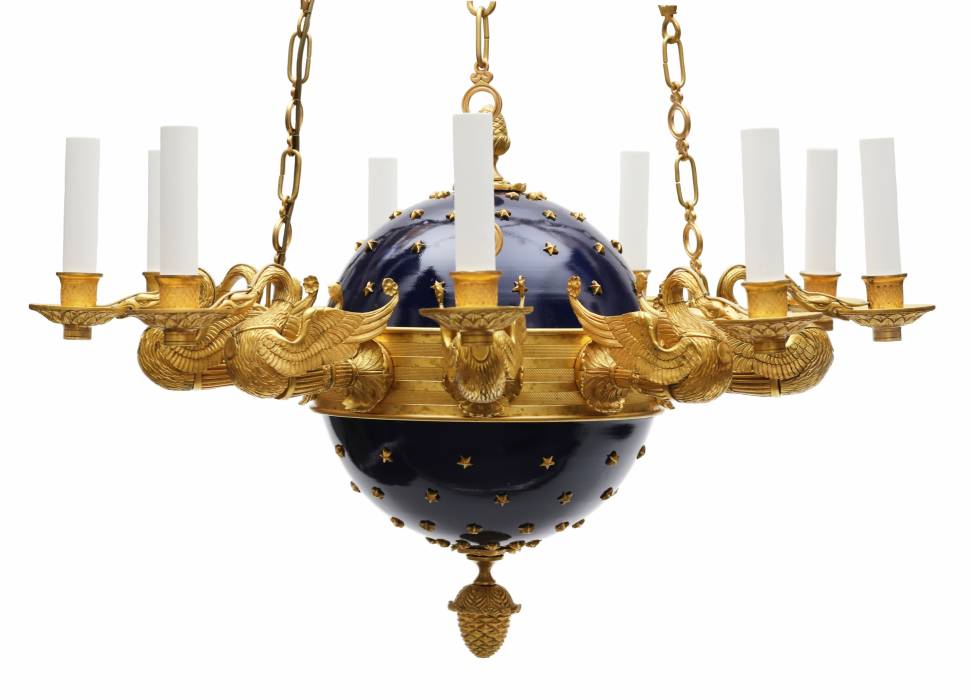 Impressive chandelier in Empire style. Russia. 19th century. 