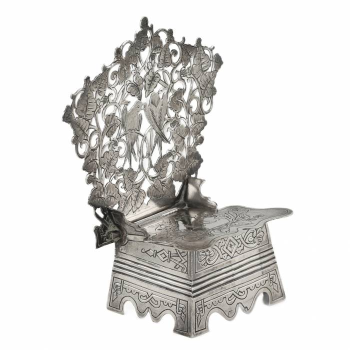 Salière russe en argent. Mikhaïl Goloshchanov Moscou, fin du XIXe siècle. 