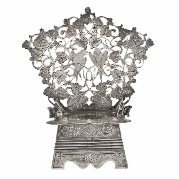 Salière russe en argent. Mikhaïl Goloshchanov Moscou, fin du XIXe siècle. 