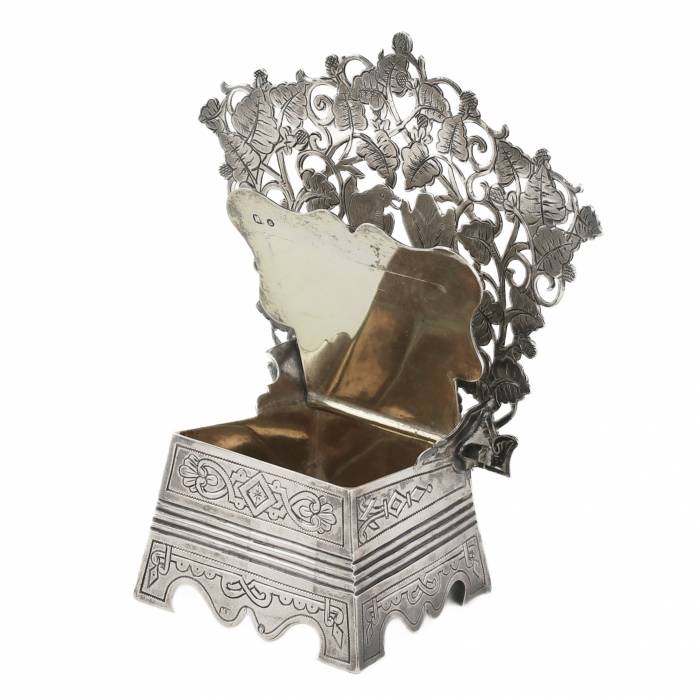Salière russe en argent. Mikhaïl Goloshchanov Moscou, fin du XIXe siècle. 