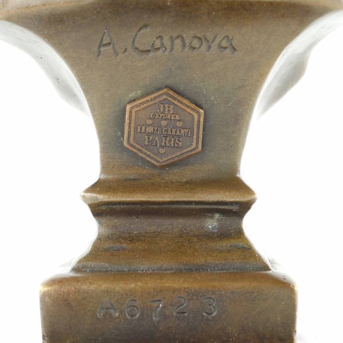 A. CANOVA. Bronze bust of Napoleon. 