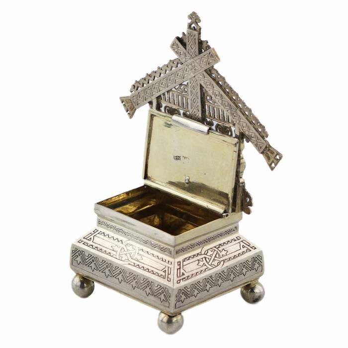 Salière russe en argent. Dmitri Pastukhov Moscou 1888. 