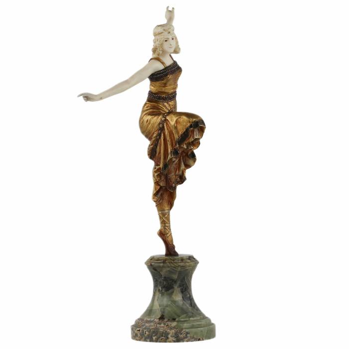 Bronze figure Russian dancer. Paul PHILIPPE 1920 