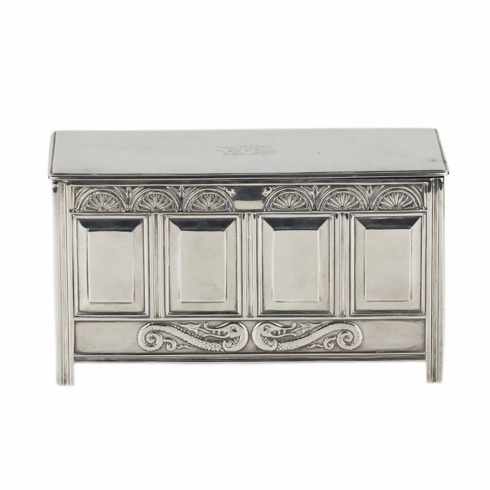 Sudraba kaste cigāru uzglabāšanai. Elkington & Co Ltd, England, Sheffield, 1910 