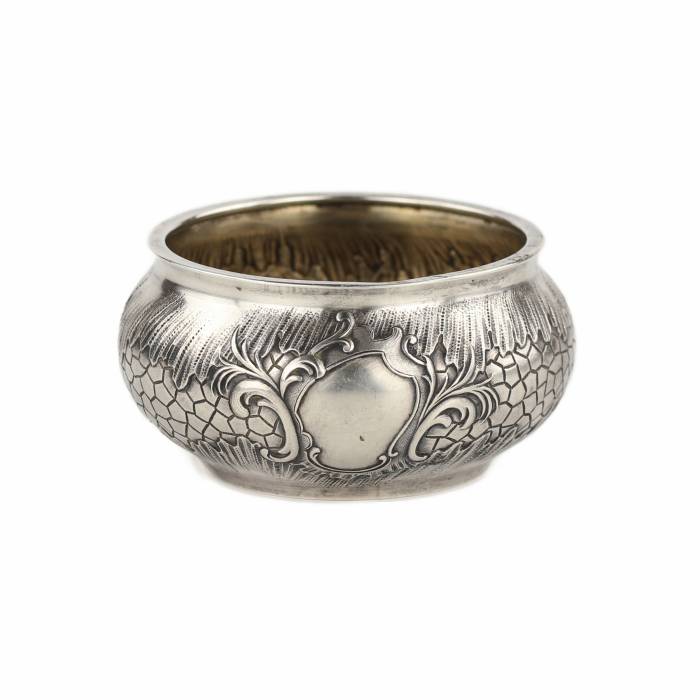 Russian silver salt shaker. Alexander Lokin. St. Petersburg 1896. 