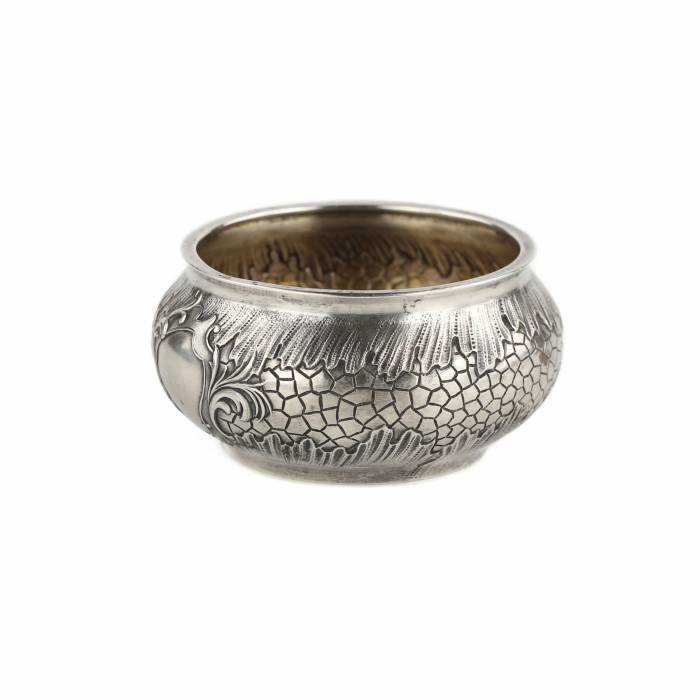 Russian silver salt shaker. Alexander Lokin. St. Petersburg 1896. 
