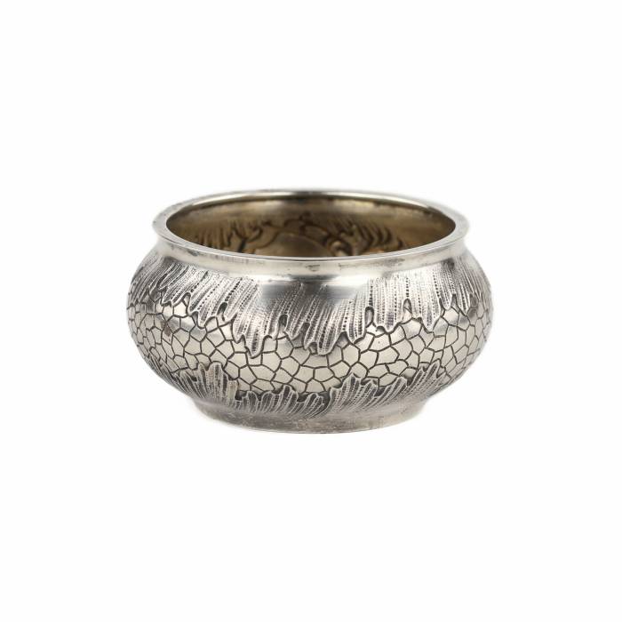 Russian silver salt shaker. Alexander Lokin. St. Petersburg 1896. 