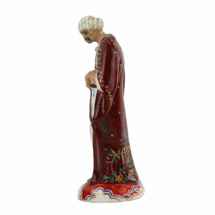 Khan Giray figure from the triptych based on the poem by A.S. Pushkin The Fountain of Bakhchisarai. N.Ya. Danko. State Porcelain Factory 1920-30s