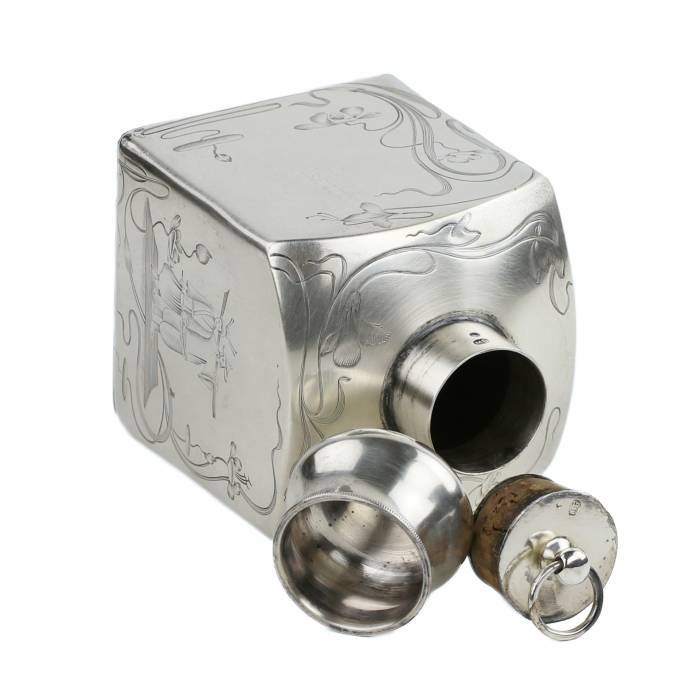 Russian Silver Tea Caddy. Moscow 1896-1908 