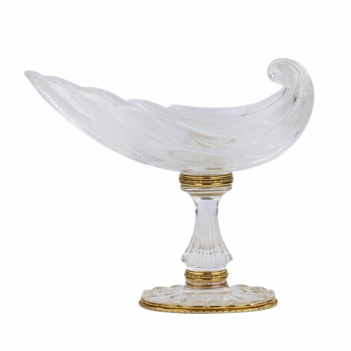 MOUNTAIN CRYSTAL BOWL WITH GOLD MOUNT BY FABERGÉ SAINT PETERSBURG, 1880–1890