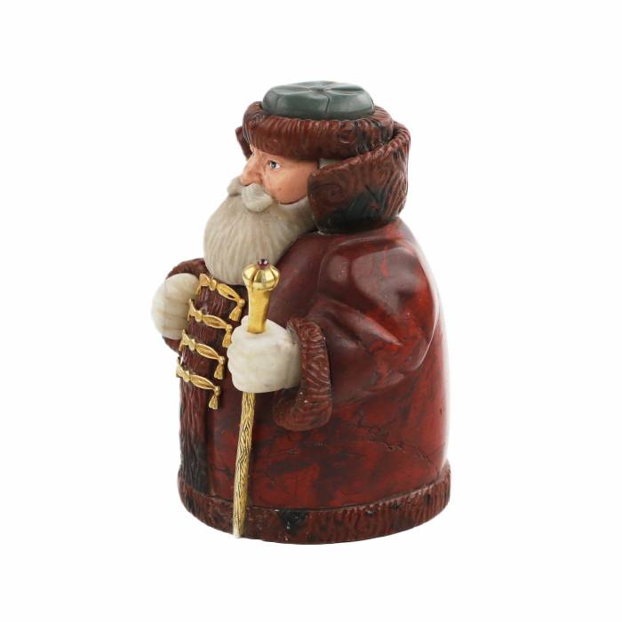 HARDSTONE FIGURE “BOYAR”. FABERGÉ ST PETERSBURG, WORKSHOP OF PYOTR KREMLEV, 1915–1917