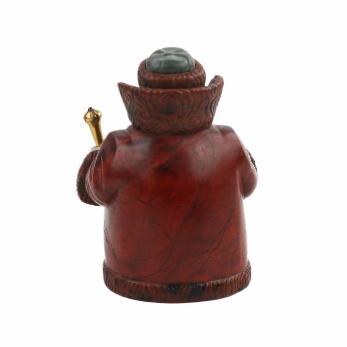 HARDSTONE FIGURE “BOYAR”. FABERGÉ ST PETERSBURG, WORKSHOP OF PYOTR KREMLEV, 1915–1917