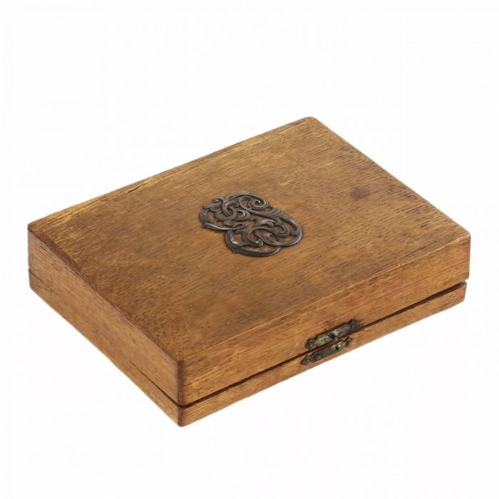 SILVER CIGARETTE CASE AND MATCHBOX WITH CLOISONNÉ ENAMEL.MOSCOW, MASTER V. AKIMOV, 1899–1908