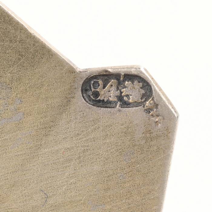 SILVER BUTTER DISH IN THE FORM OF A FESTIVE LOAF WITH SALT THRONE PAVEL OVCHINNIKOV FIRM, MOSCOW, 1896