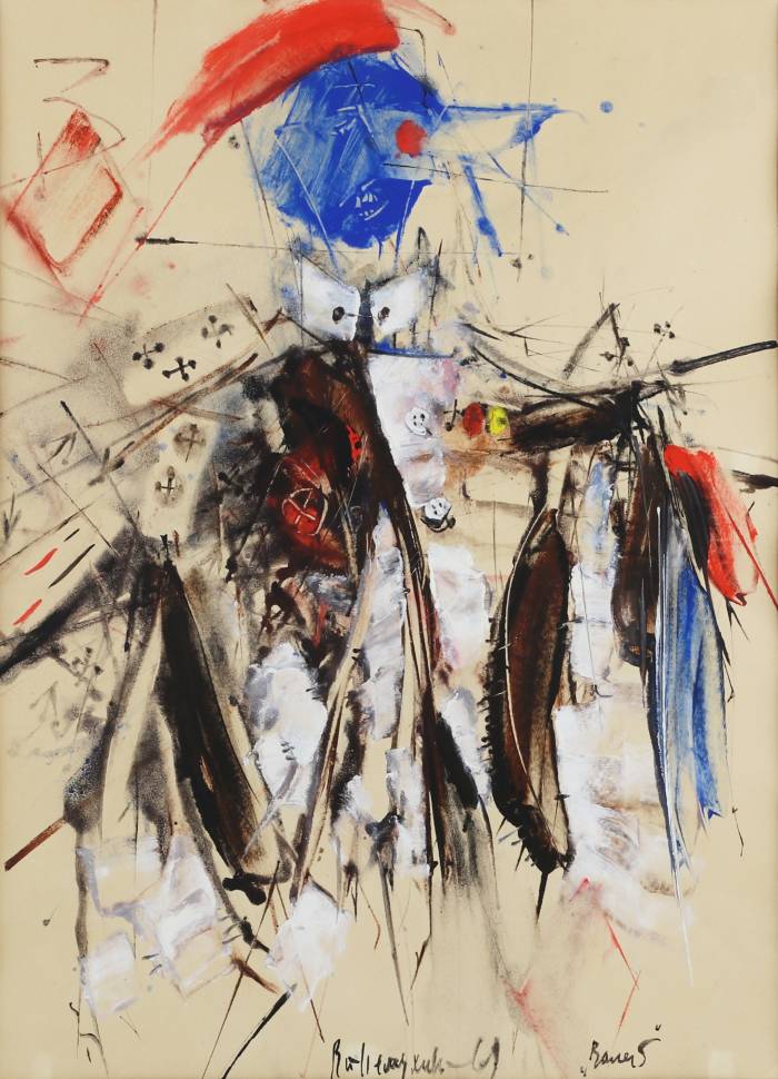 ABSTRAKTA KOMPOZĪCIJA “KALPS”. VLADIMIRS NEMUHIŅS. 1969