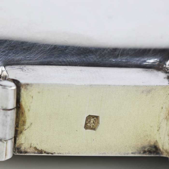 SILVER HIP FLASK. MAPPIN & WEBB. SHEFFIELD, ENGLAND. 1918