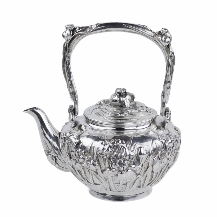 SILVER TEA SET JAPAN, MEIJI PERIOD (1868-1912) 
