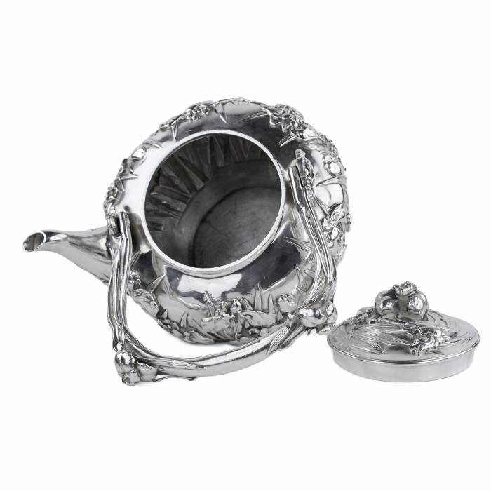 SILVER TEA SET JAPAN, MEIJI PERIOD (1868-1912) 