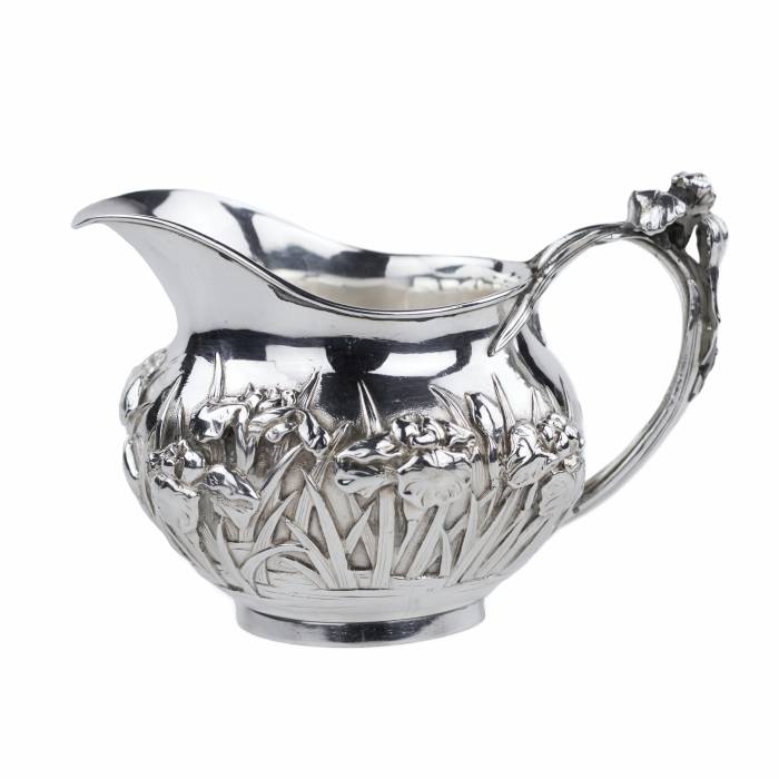 SILVER TEA SET JAPAN, MEIJI PERIOD (1868-1912) 