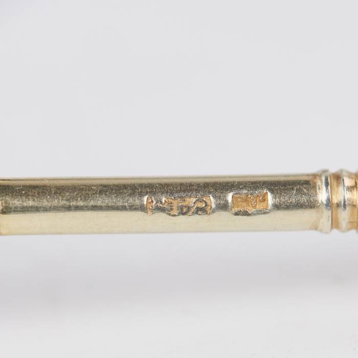 SET OF SILVER TEASPOONS IN ORIGINAL CASE, WORKSHOP OF VASILY SEMYONOV, RUSSIA,MOSCOW, 1896. 